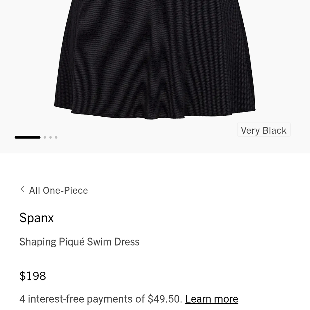 SPANX Shaping Piqué Swim Dress - Picture 4 of 7